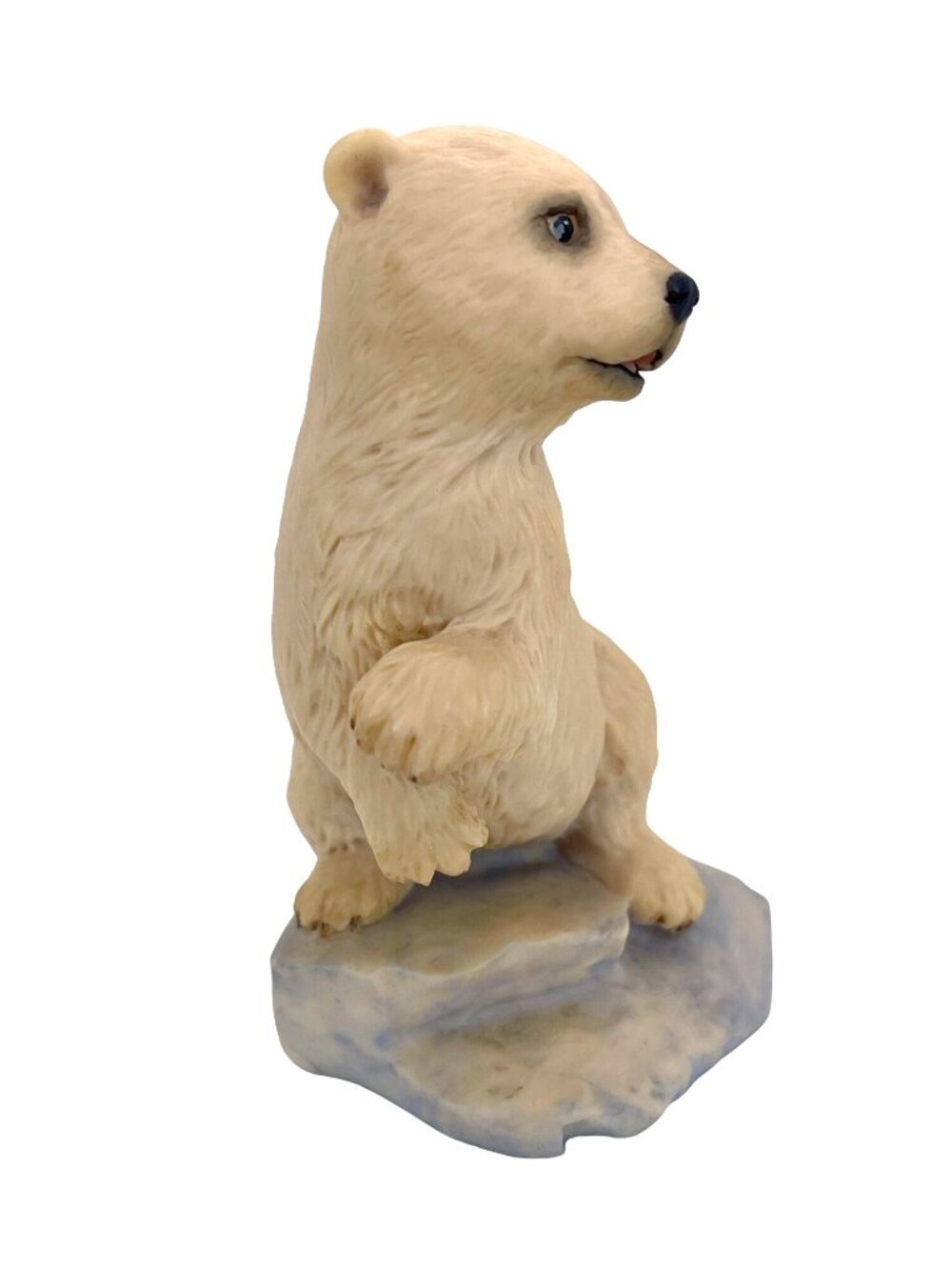 Baby Polar Bear Cub Figurine White Aynsley Hand Painted UK England 80s Vintage - Picture 5 of 10